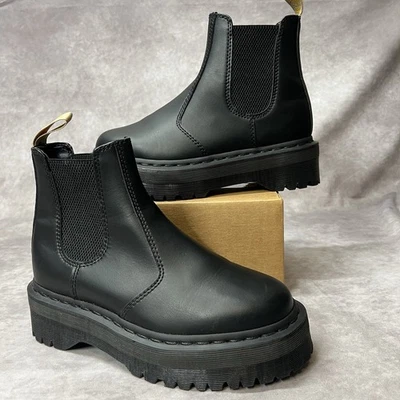 Botas Chelsea Dr Martens Vegan 2976 Quad negras para mujer talla 7 Foto 1 de 4