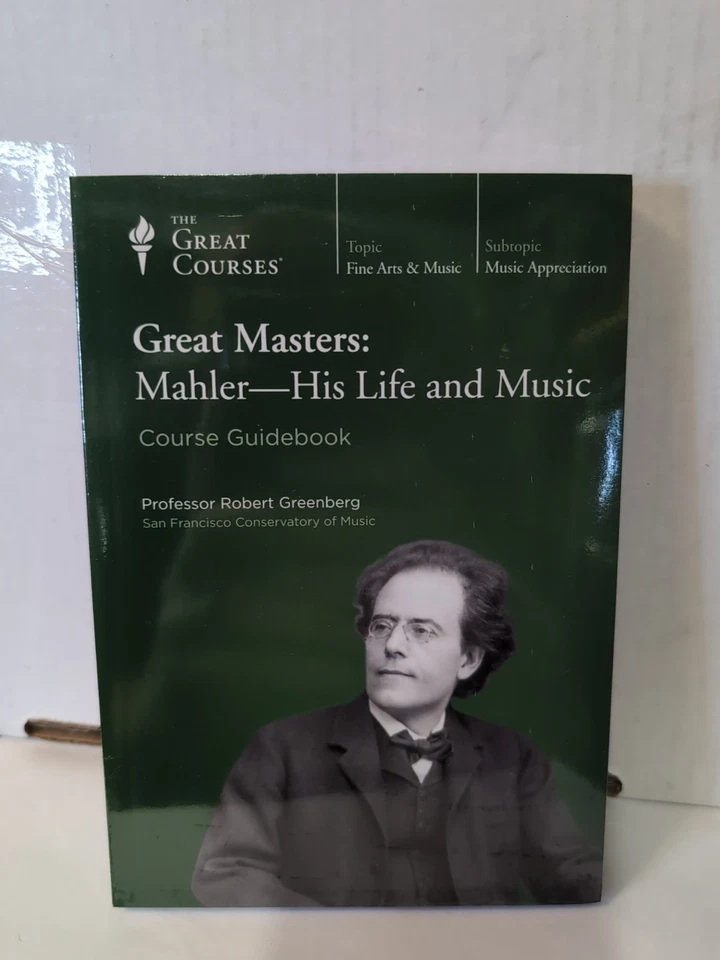 The Great Courses: Great Masters: Mahler - His Life And Music DVDs And Guidebook Foto 1 de 1