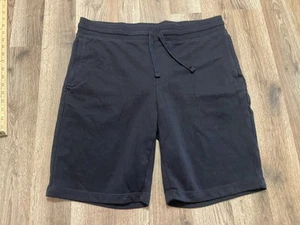 32 Degrees Cool Shorts, Men's Size Large, Black, Sweatpants Shorts, Tie Waist - Picture 1 of 11