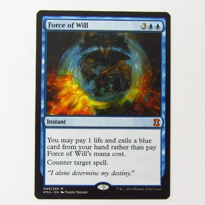 Magic The Gathering Force of Will Card 049249 EMA EN Trading Card Used - Image 1 of 4