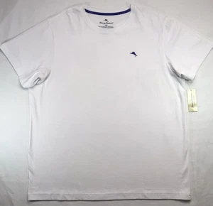 (Neu mit Etikett) Tommy Bahama kurzärmliges Oberteil mit Rundhalsausschnitt weiß T-Shirt TB61925 Herren Large " - Bild 1 von 14