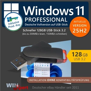 Windows 11 Professional | Win 11 pro 25H2 Installation | USB-Stick + Retail Key - Bild 1 von 4