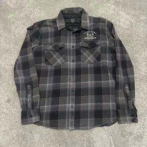 Camisa Grundens X Mar Oscuro Franela Botón Frontal Para Hombre Talla Mediana - Imagen 1 de 5