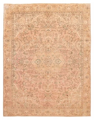 Vintage Oriental Hand-Knotted Carpet 9'6" x 12'2" Traditional Wool Area Rug - Image 1 of 4