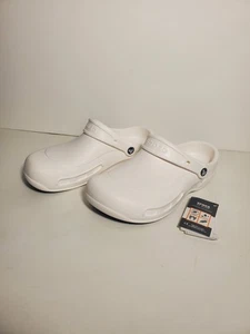 ZUECO DE TRABAJO CROCS UNISEX ADULTO ANTIDESLIZANTE BISTRO BLANCO TALLA 7 HOMBRE/9 MUJER - Imagen 1 de 8