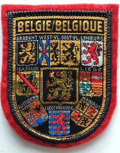 Belgien Belgien Belgien Vintage Souvenir Nähen auf Stoff Patch Abzeichen. - Bild 1 von 1