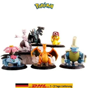 Pokémon Pokemon 6 Figuren Set Pikachu Mewtu Turtok Zekrom Bisaflor Glurak NEU - Bild 1 von 6