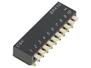 BPA10SB Schalter: DIP-SWITCH Anzahl Sektionen: 10 ON-OFF 0,025A/24VDC C&K - Picture 1 of 1