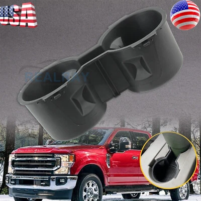 For 2015 2016 2017 Ford F150 XLT XL Lariat Rubber Cup Holder Insert Accessories - Image 1 of 4