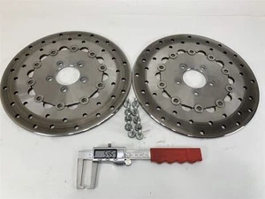  Harley-Davidson 2009 Dyna Fat Bob Front Brake Rotors 42040-06 4700 Miles - Bild 1 von 9