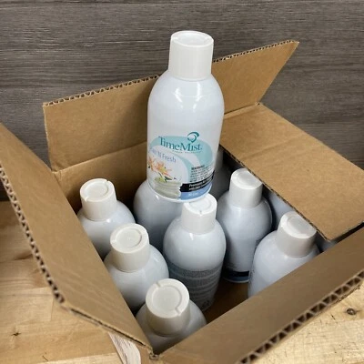12 Pack TimeMist Premium Metered Air Freshener Refills 7.1oz Clean & Fresh New