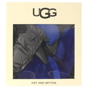 UGG Fabric Pom-Pom Hat & Mitten Boxed Set/ NYLON/#15067/4-6yrs/Black/MSRP $85.00 - Picture 1 of 4