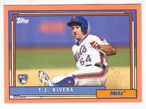 2017 TOPPS ARCHIVES #257 T.J. RIVERA ROOKIE PEACH #056/199 - Picture 1 of 1