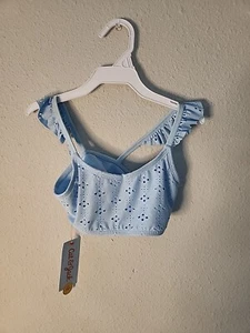 Girls Floral Bikini Swimsuit - Cat & Jack Size XS 4-5 Top Only - Picture 1 of 3