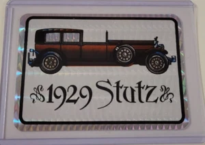 1929 STUTZ Oldtimer Antik Auto 1980 PRISMATIC Prisma AUTOMAT AUFKLEBER KARTE - Bild 1 von 3