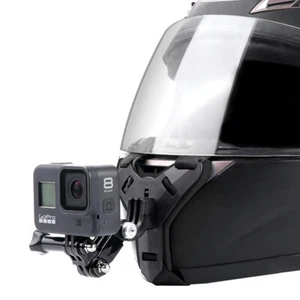 Supporto mentoniera casco integrale per GoPro e action cam biker vlogger MTN5 - Photo 1/10
