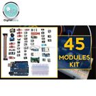 45 Sensor Set Kit + ATmega328P Board Breadboard Tutorial CODE for Arduino IDE