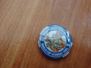 CLASSIC HUDDERSFIELD TOWN ON TOUR WORLD CUP 2006 GERMANY PLASTIC PIN BADGE - Picture 1 of 1