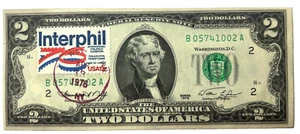 1976 $2 NOTE FIRST DAY OF ISSUE CANCEL STAMP UNCIRCULATED B 05741002 A - Picture 1 of 2
