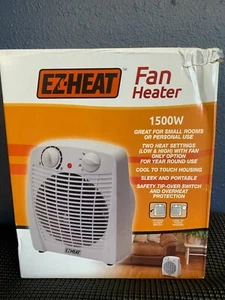 EZ Heat Personal/Small Room- Fan Heater-750/1500W-2Heat Setting-5120 BTU - Picture 1 of 4