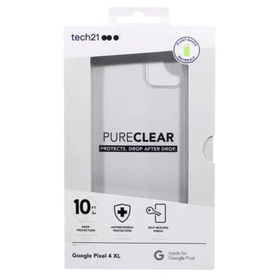 Tech21 Evo Check Rugged Slim Protective Case For Google Pixel 4 XL - Clear - Image 1 of 2