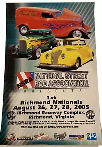 Vintage National Street Rod Association 11 X 17 Poster Richmond Virginia - Picture 1 of 5