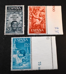 1965 Fernando Po Stamps - SW#254-256 - 25th Ann. Independence - MNH/OG/VF - Picture 1 of 2