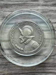 Vintage 1930 Panama 2.5-gram .900 Silver 1/10 Balboa Coin - Low Mintage - Picture 1 of 2