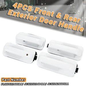 4Pcs Front & Rear Door Handle Set For Ford F350 F250 2017 2018-2020 Warm white - Picture 1 of 11