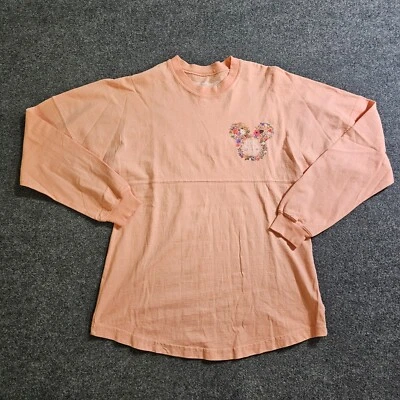 Top Mujer Parques Disney Pequeño Naranja Floral Minnie Mouse Belleza Natural Informal Foto 1 de 4