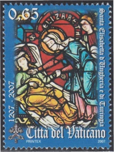 Vaticano 1445 2007 Santa Isabel de Hungría y Turingia MNH - Imagen 1 de 1
