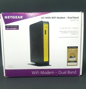 Netgear AC 1900 WiFi Modem Dual Band C6300BD, DOCSIS 3.0 Ethernet Cable NOT Inc. - Picture 1 of 11