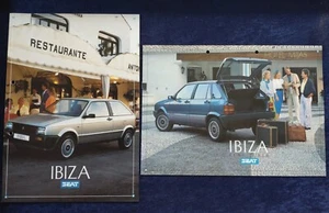 2 Seat Ibiza Prospekte 1987 und 1988 gelocht Konvolut - Bild 1 von 7