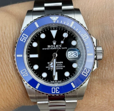 Rolex Submariner 41 mm 126610 bisel de cerámica azul superior 4 oro blanco de 18 k 126619 Foto 1 de 4