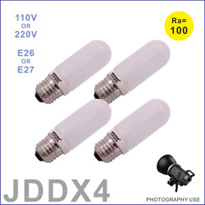 Pack de 4 ampoules 220V E27 JDD photo studio stroboscopique lumière de modélisation 75W 100W 150W 250W