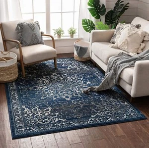 Well Woven Sultana Traditional Area Rug 5'3" x 7'3" Blue - Picture 1 of 4