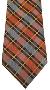 BEN SHERMAN Krawatte orange bunt kariert - Bild 1 von 11