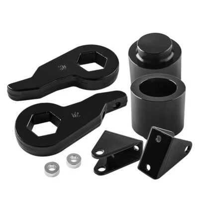 3" Front 2" Rear Black Leveling Lift Kit Shock Extender for 2003-2010 Hummer H2 - Image 1 of 4
