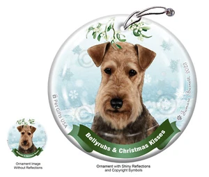 Adorno de rubinas y besos - Airedale Terrier 001 - Imagen 1 de 1