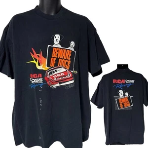 T-shirt vintage Nascar RCA Racing Attenzione ai cani Jeremy Mayfield Distressed XXL - Foto 1 di 7