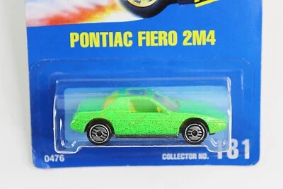 Pontiac Fiero 2M4 Nº181 Vintage Die Cast 1991 Hot Wheels 1/64 Foto 1 de 3