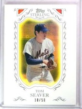 2009 Topps Sterling Framed White Tom Seaver #D18/50 #102 Mets