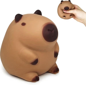 Squishy Capybara Stress Balls Squeeze Toys, Super Fun Animal Stress Relief Ball - Picture 1 of 14
