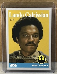 2024 TOPPS Throwback Thursday Star Wars #7 LANDO CALRISSIAN Silver Parallel 1/5 - Picture 1 of 3