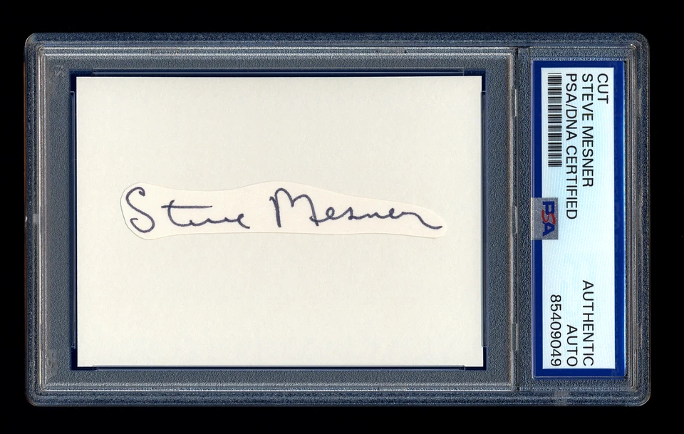 STEVE MESNER SIGNED MINT CUT PSA/DNA AUTOGRAPHED CHICAGO CUBS CINCINNATI REDS - Image 1 of 1