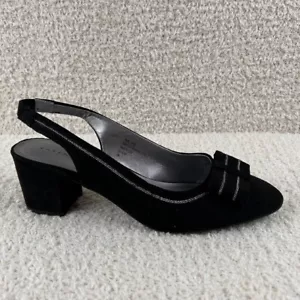 Zapatos de tacón Karen Scott para mujer 10M negros Lanna Coquette con lazo sin cordones - Imagen 1 de 10