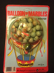 1977 Champion Balloon of Marbles by Imperial NRFB 49 Marbles, One Shooter - Bild 1 von 2