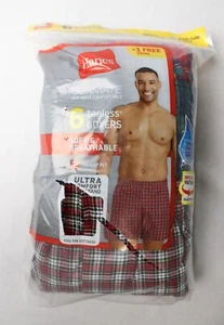 Hanes Men's Ultimate 5+1 Bonus 6-Pk Woven Boxer Briefs NN7 Medium Multicolor NWT - Picture 1 of 5