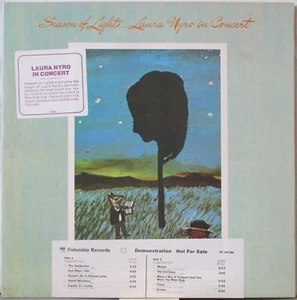 LAURA NYRO Season of Lights…In Concert—WL Promo, Hype Sticker, TimingStrip OIS - Picture 1 of 2
