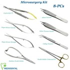 Micro Operation Werkzeug Mathieu, Crile Holz TC Feder Schere Adson Kocher